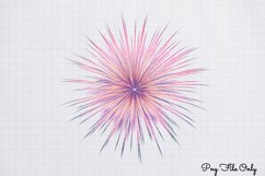 Happy New Year Fireworks Clipart PNG Product Image 1