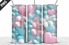 Valentines Love Skinny Tumbler PNG Wrap| Valentines Tumbler Product Image 2