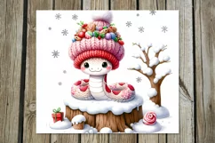Christmas snake | 4 Skinny tumbler sublimation designs PLUS Product Image 5