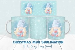 Christmas Gnomes Mug Sublimation Mug Wrap Product Image 1