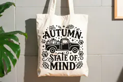 Autumn State Of Mind Svg, Funny Thanksgiving Svg, Truck Svg. Product Image 6