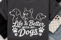 Life Is Better With My Dogs Svg, Dog Mom Svg, Dog Lover Svg. Product Image 6
