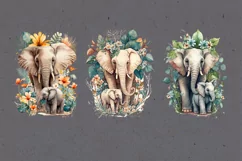 Elephant Mother & Baby sublimation. 3 png design Product Image 2