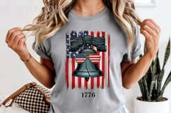 1776 Liberty Bell PNG, Patriotic USA Flag Sublimation Product Image 5