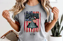 1776 Liberty Bell PNG, Patriotic USA Flag Sublimation Product Image 5