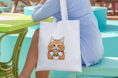 Watercolor Orange Kitten Clipart,Cute Fluffy Big Eyed Cat Product Image 5