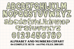 Christmas Alphabet png clipart, christmas letters doodle Product Image 5
