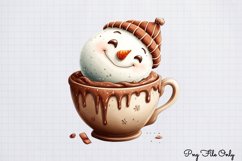 Christmas Cute-Snowman Clipart PNG Product Image 1