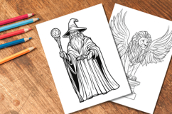 10 Mythical Creatures &amp; Fantasy Worlds Coloring Icons PNG Product Image 5
