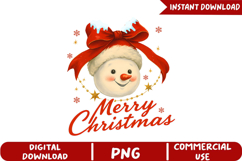Snowman Merry Christmas Sublimation, Christmas Png Product Image 4