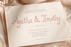Springwish: A Whimsical Curly Font for Wedding Invites Product Image 2