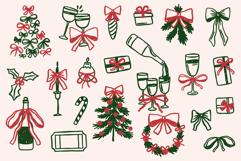 43 Whimsical Christmas Illustrations PNG Clipart Bundle Product Image 2