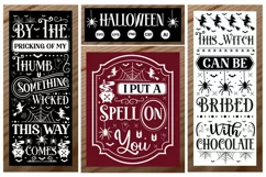 Farmhouse Halloween SVG 3 designs /Halloween Porch Signs SVG Product Image 1