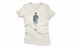 Modern Student Uniform Taegeukgi Bear Keychain PNG Product Image 4