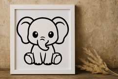 Adorable Cute Animal SVG EPS DXF PNG Product Image 2