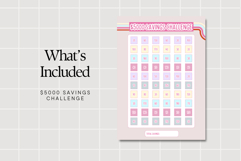 Money Saving Challenge Printable Budget Savings PDF Product Image 2