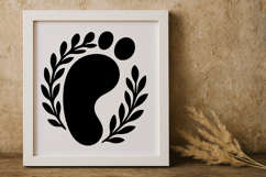 Baby Footprints SVG Product Image 1