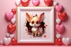 Valentine Broken Heart Animal Clipart Bundle Product Image 7