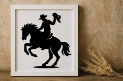 Cowboy Silhouette SVG Product Image 1