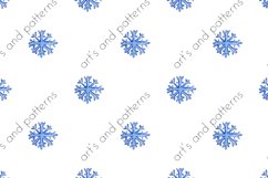 Snowflakes pattern | Watercolor Christmas pattern Product Image 2