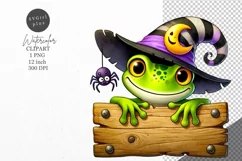 Halloween clipart, Frog clipart, Autumn clipart Product Image 1