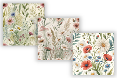 Wildflowers Seamless Pattern, Cottagecore Floral Pattern Product Image 5