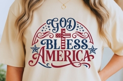 God Bless America Svg, USA Anniversary Svg, 4th Of July Svg. Product Image 6