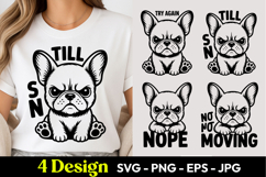 Still No French Bulldog SVG PNG Product Image 1