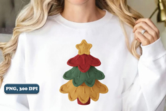 Crochet Yarn Christmas Tree PNG, Christmas tree PNG Product Image 4