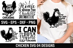 Chicken SVG Design - Home is where the chickens come running Product Image 1