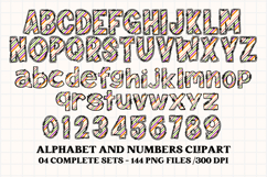 Halloween Alphabet png clipart, halloween letters doodle Product Image 5