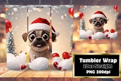 3D Dog Xmas ANIMAL Whimsy 20oz Wrap Product Image 1