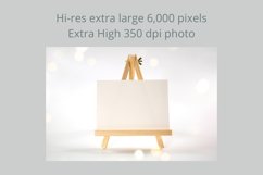 Bokeh Party Table Easel with 5 x 7 Card Styled Mockup Photo Product Image 5