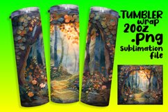 Stylish 3D Landscape Wrap for Sublimation Tumblers Product Image 1