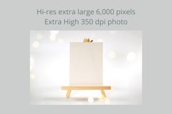 Bokeh Party Table Easel with 5 x 7 Card Styled Mockup Photo Product Image 5