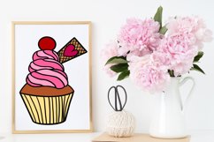 20 Cupcake Valentine brush stamp set Product Image 5