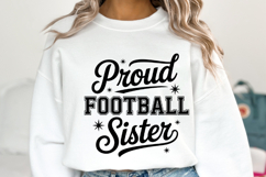 Proud Football Sister Svg | Game Day Svg | Shirt Svg Product Image 5