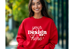 Gildan 18000 Crewneck Sweatshirt Mockup 3 Product Image 1