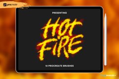 Hot Fire Brush for Procreate Product Image 1