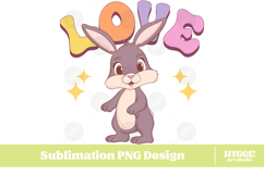 Easter Bunny Sublimation PNG Chick Farm Hip Hop Spring Joy Product Image 1