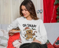 Oh Snap Png | Gingerbread Png | Tired Christmas Baking Png Product Image 2