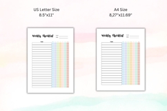 Weekly Checklist Planner A4 US Letter Canva Template Product Image 5