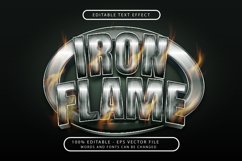 burger fire 3d text effect and editable text effect Product Image 6