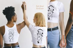 Peace sign SVG, Wildflower svg, Peace and Moon Svg design Product Image 7