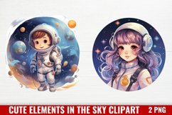 Cute Elements In The Sky And Space Clipart Product Image 1