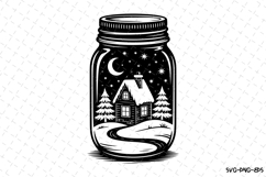 Christmas Jar Svg | Christmas Svg | Svg Cut Files Product Image 1