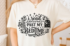 I Read Past My Bedtime Svg, Book Lover Svg, Book Club Svg. Product Image 6