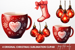 Original Christmas Sublimation Clipart Product Image 1
