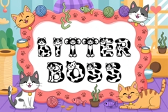 Cute Cat Font | Playful Kitty Alphabet Letters for Cricut Product Image 5