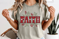 Faith PNG, Red Rhinestone Christian Bling Sublimation Design Product Image 5